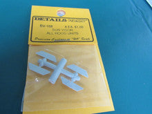 Details West H.O. Scale SV-188 Sun Visor All Hood Units 4 pk Discontinued