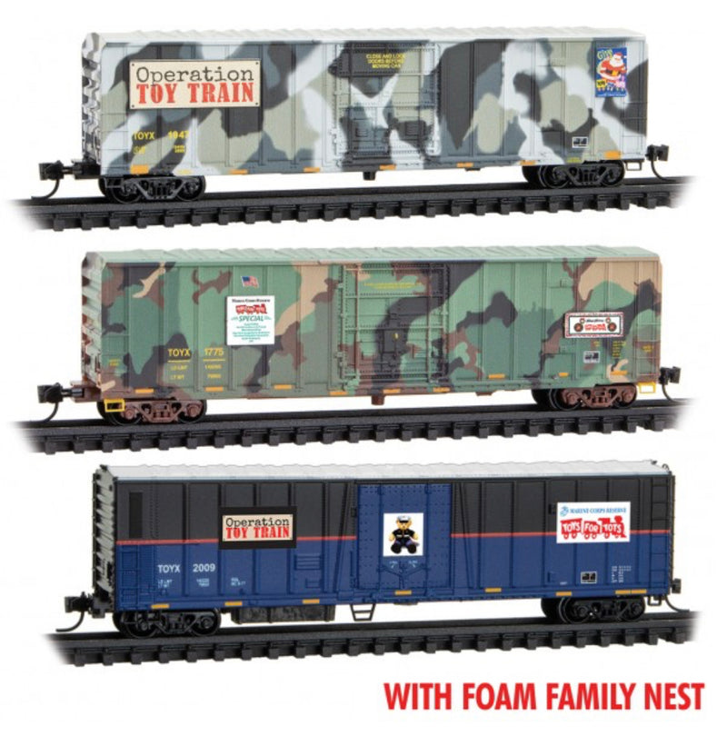 Micro-Trains Z Scale Toys for Tots 3-pk 994 01 272 FOAM