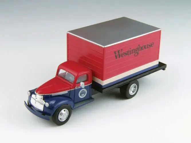 Mini Metals H.O. Scale 30479 1941-1946 Chevrolet Box Delivery Truck - Assembled - Mini Metals(R) -- Westinghouse (red, black, white)