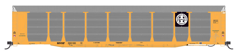 Intermmountian N-Scale Bi-Level Autorack BNSF - Black & White Herald