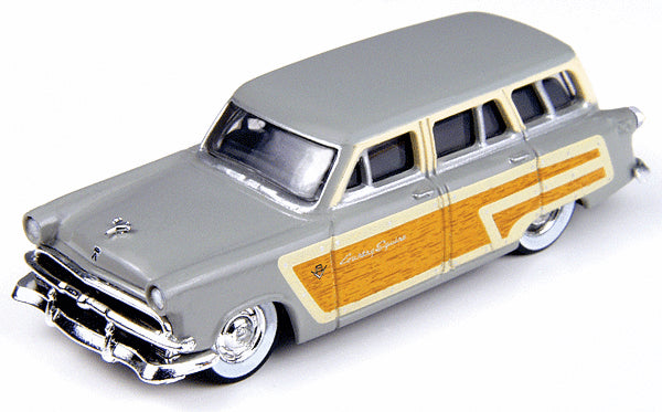 Mini Metals H.O. Scale H.O. Scale 30252 1953 Ford Country Squire Wagon - Assembled - Mini Metals(R) -- Woodsmoke Gray