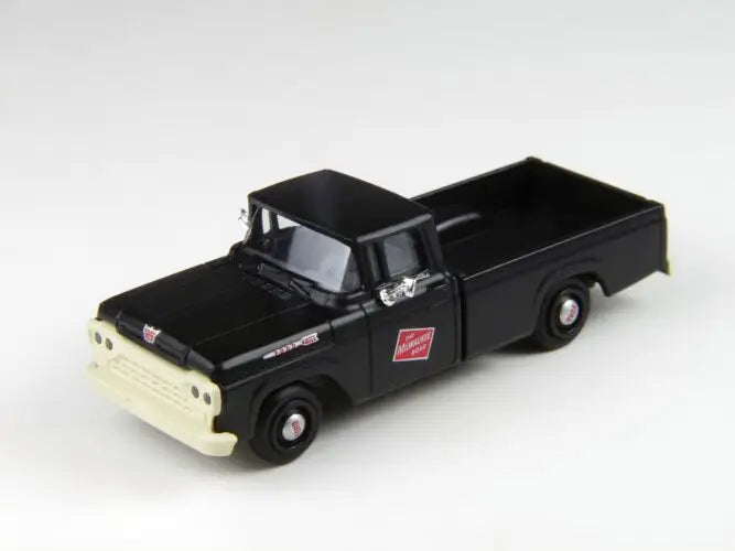 Mini Metals H.O. Scale 30425 1960 Ford F-100 1/2-Ton Pickup Truck - Assembled - Mini Metals -- Milwaukee Road (black)