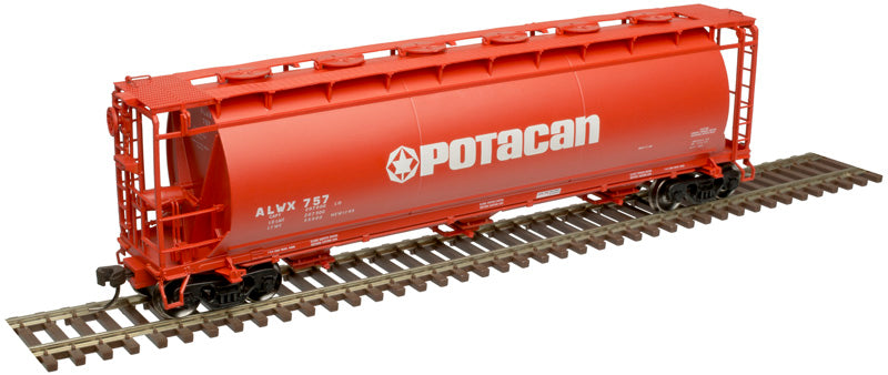 Atlas H.O. Scale 20 005 769 Potacan Road ACF 3-Bay Cylindrical Hopper 757