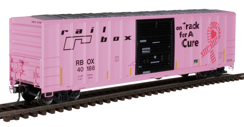 Atlas H.O. Scale 20 006 215 Railbox (On Track for a Cure) (Pink/Black) Road 