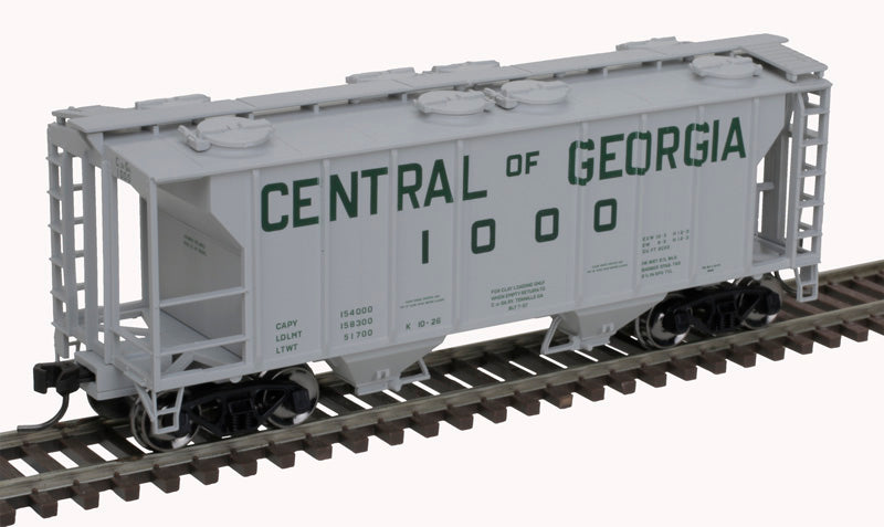 Atlas H.O. Scale 20 006 557 PS-2 Covered Hopper Central of Georgia 1089