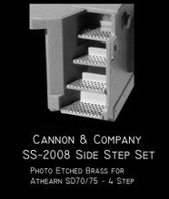 Cannon & Company H.O. Scale SS-2008 Etched Side Step Set SS-2008 Athearn SD70-75 (4 step)