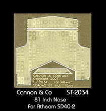 Cannon & Company H.O. Scale ST-2034 Etched Safety Tread ST-2034 SD40-2 81" nose