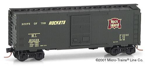 Micro Trains N-Scale 20566 - Boxcar, 40 Foot, PS-1 - Rock Island - 20039