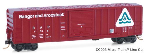 Micro Trains N-Scale 25260 - Boxcar, 50 Foot, FMC, 5077 - Bangor and Aroostook - 5639