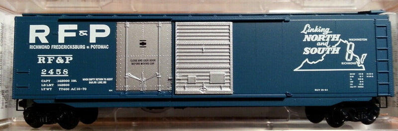 Micro Trains N-Scale 33020 - Boxcar, 50 Foot, Steel - Richmond Fredericksburg & Potomac - 2458