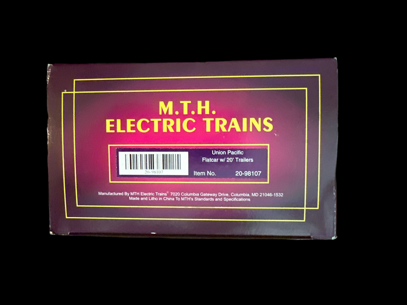 MTH O-Scale Flatcar w/20&