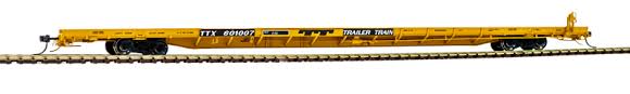 Atlas H.O. Scale 20 006 121 F89J Flat Car 1970s Yellow 600976