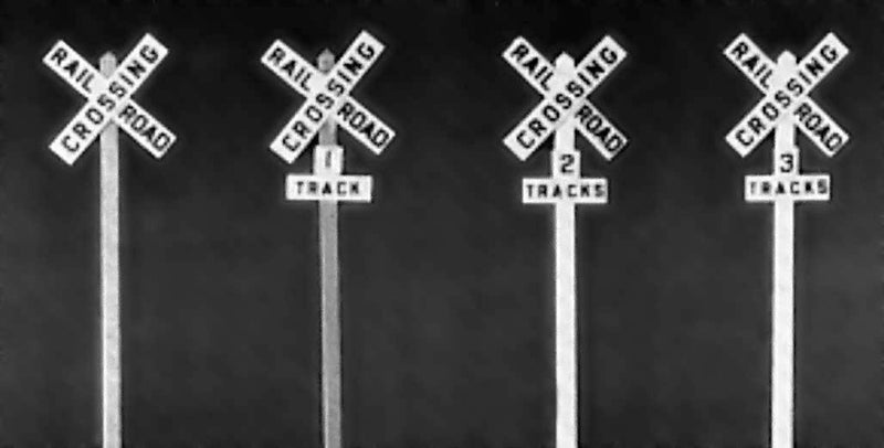 Pikestuff H.O. Scale 541-1017 Railroad Crossbucks With Decals