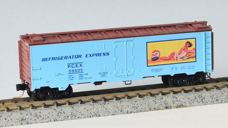 Micro Trains N-Scale 59550 - Reefer, 40 Foot, R-40-10 - Pepsi - 59505