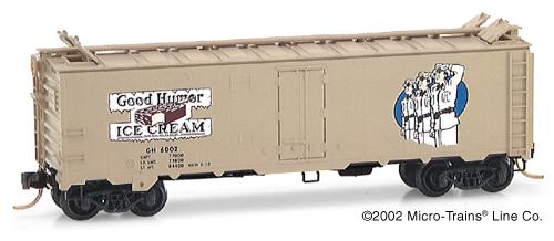 Micro Trains N-Scale 59570 - Reefer, 40 Foot, R-40-10 - Good Humor - 6002