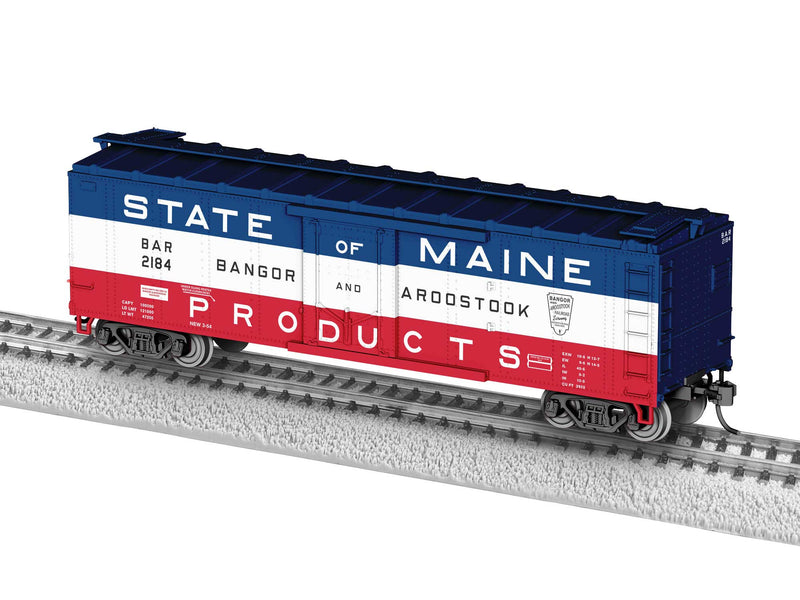 Lionel O-Scale Boxcar State of Maine Bangor & Aroostook No. 2184 (6-17218)