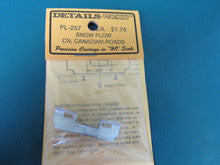 Details West H.O. Scale PL-257 Snow Plow CN, Canadian roads