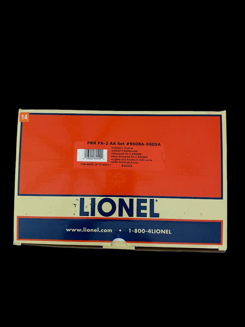 Lionel A-B-A SET O-Scale Locomotive Set: PRR FB-2 AA (6-81519) and (6-81533)   **NEW IN BOX!**