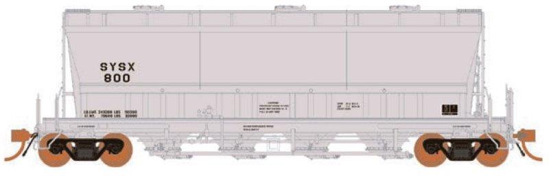 Rapido Trains Inc. H.O. Scale 133012-3 SYSX US Systems ACF Flexi-Flo Hopper 807