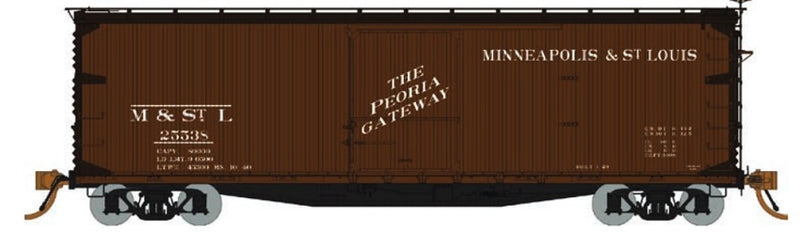 Rapido Trains Inc. H.O. Scale 130106-2 Minneapolis & ST Louis USRA D-S Boxcar 22484