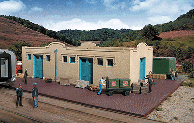 Walthers Cornerstone H.O. Scale Mission Style Freight House building kit 933-2921