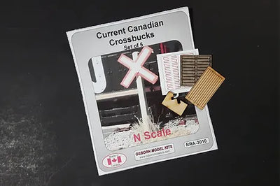 Osborn Model Kits N Scale Current Cross Bucks 3010