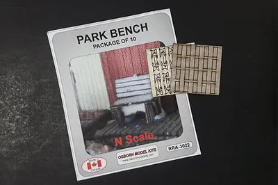 Osborn Model Kits N Scale Park Bench 3022