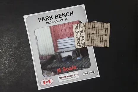 Osborn Model Kits N Scale Park Bench 3022