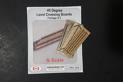 Osborn Model - N Scale 45 Degree Crossing Boards