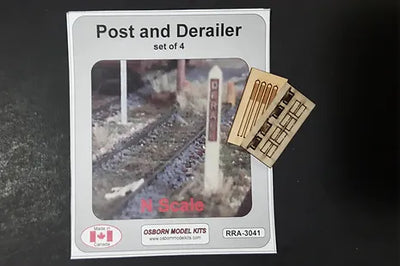 Osborn Model Kits N Scale Derail and Post 3041
