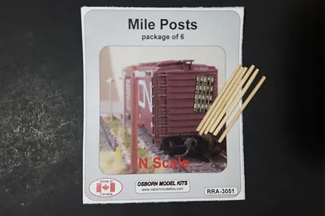 Osborn Model Kits N Scale Mile Posts 3051