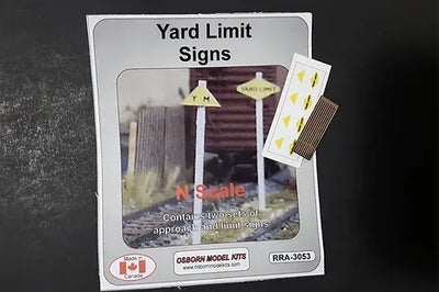 Osborn Model Kits N Scale Yard Limit Signs 3053