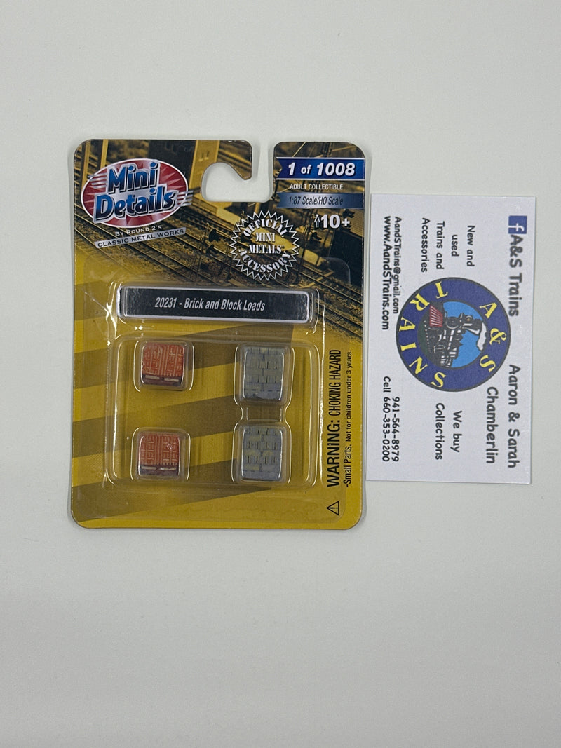 Mini Details H.O. Scale 20231 Brick and Block Loads