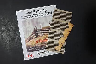 Osborn Model Kits N Scale Log Fence 3082