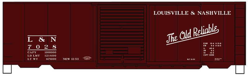 Accurail H.O. Scale 3458 Louisville & Nashville Built 1953