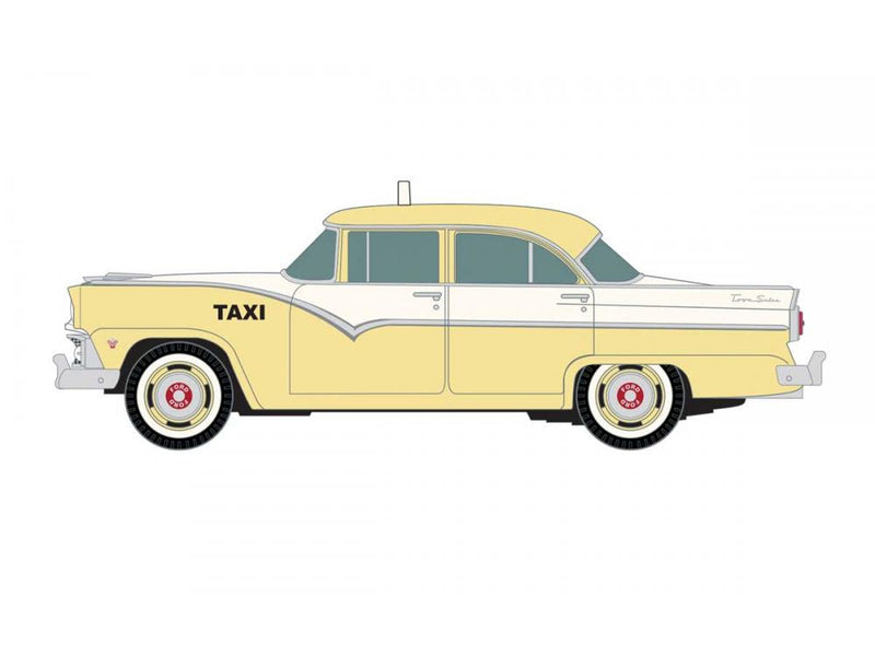 Mini-Metals H.O. Scale 30600 1955 Ford 4-Door Sedan-Taxi