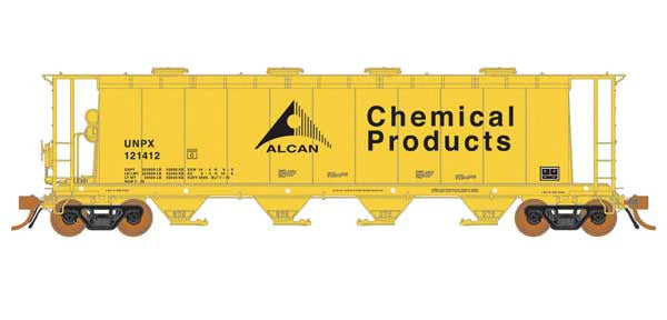 Rapido Trains Inc. H.O. Scale 127021-2 3800 CU FT Hopper Alcan Chemical 121414