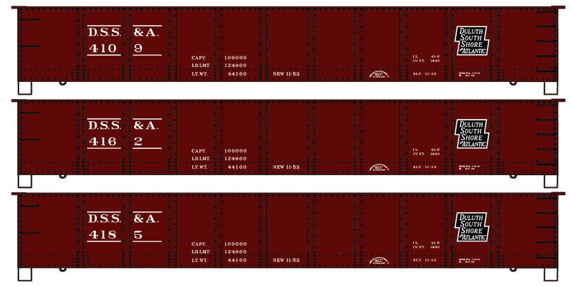 Accurail H.O. Scale 37694 Duluth South Short & Atlantic 3-Car Set