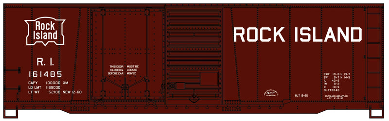 Accurail H.O. Scale 3820 Rock Island Built 1960