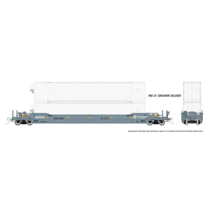 Rapido  H.O. Scale 401059 Gunderson Husky-Stack Ferromex 3-Pack