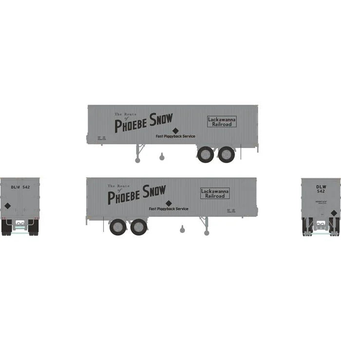 Rapido Trains Inc. H.O. Scale 403004 Integral-Post Volume Van Lackawanna (DL&W) 35&