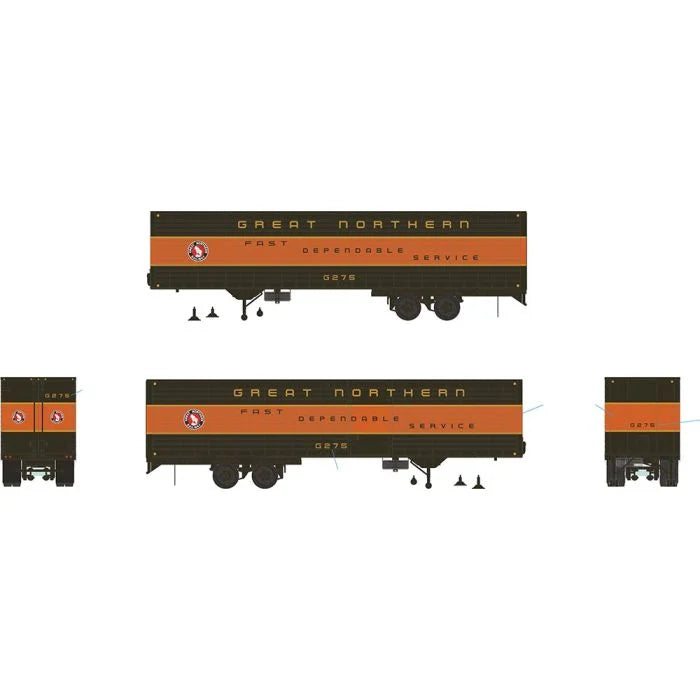 Rapido Trains Inc. H.O. Scale 403041 Fluted Side Volume Van Great Northern 40&
