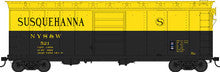 Bowser HO Scale 42459 40ft Box Car NYSW Susquehanna 523