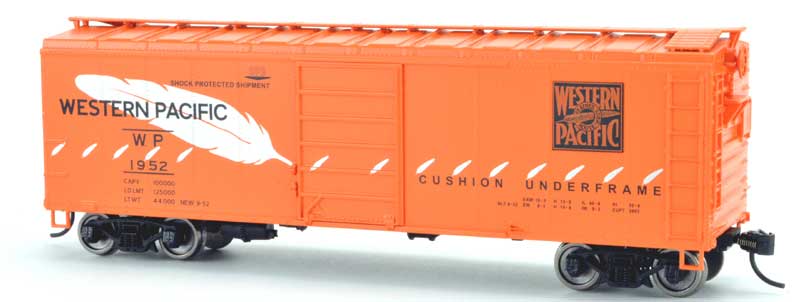 Bowser HO Scale 42864 40ft Box Western Pacific 1952