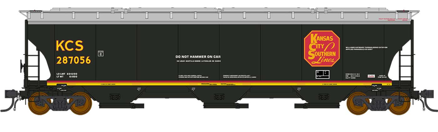 Intermountian HO Scale KCS 286764 Trinity 5161 Cu. Ft. Hopper 472137-0 ...