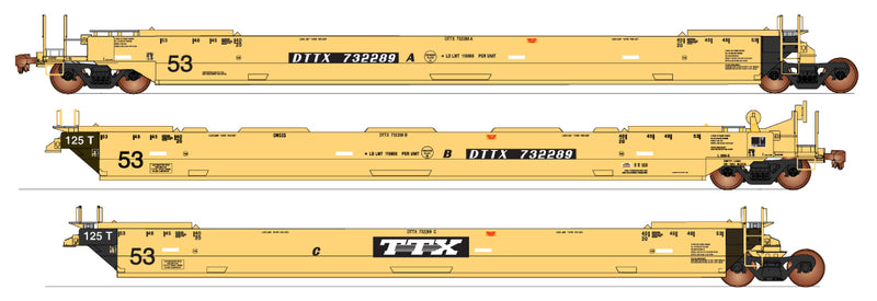 Intermountian H.O. Scale Gunderson Maxi IV Late Well Cars TTX 723766