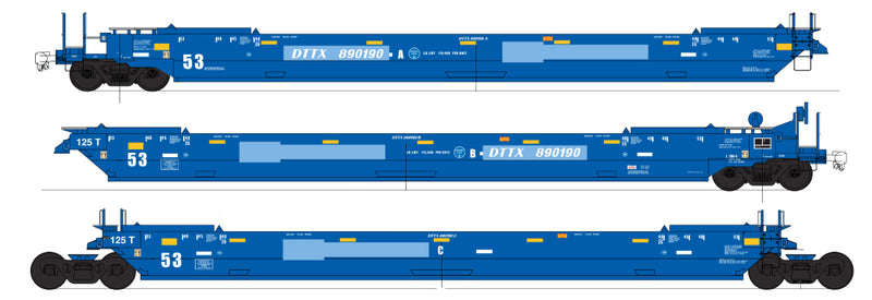 Intermountian H.O. Scale Gunderson Maxi IV Late Well Cars Trailer Train - Trailer Train ex BRAN  890191     47370-02