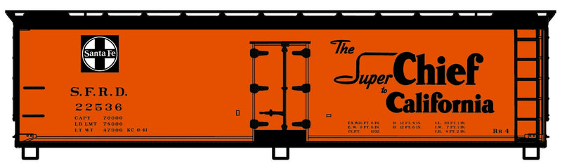 Accurail HO Scale 48143 Santa Fe "Super Chief" 40&