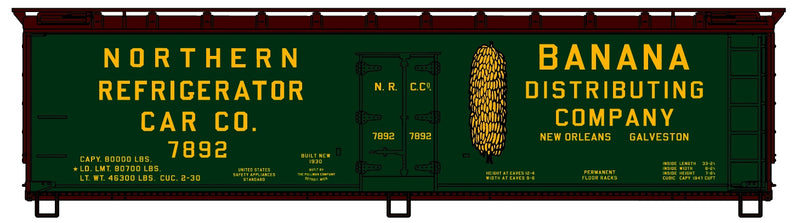 Accurail H.O. Scale 4857 Northern Reefer Co. Bananas Built 1930