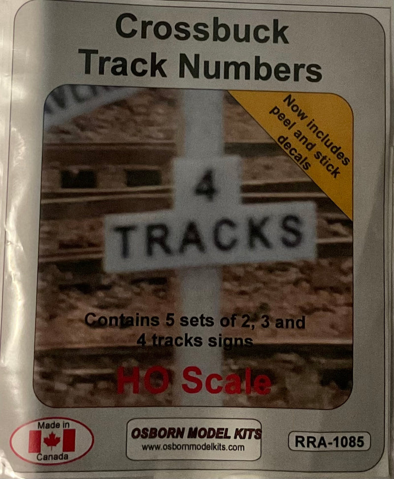 Model Train Crossbuck Osborn Model Kits H.O. Scale Crossbuck Track numbers 1085 – A&S Trains